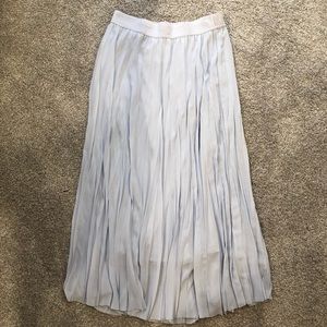 H&M Midi pleated baby blue skirt